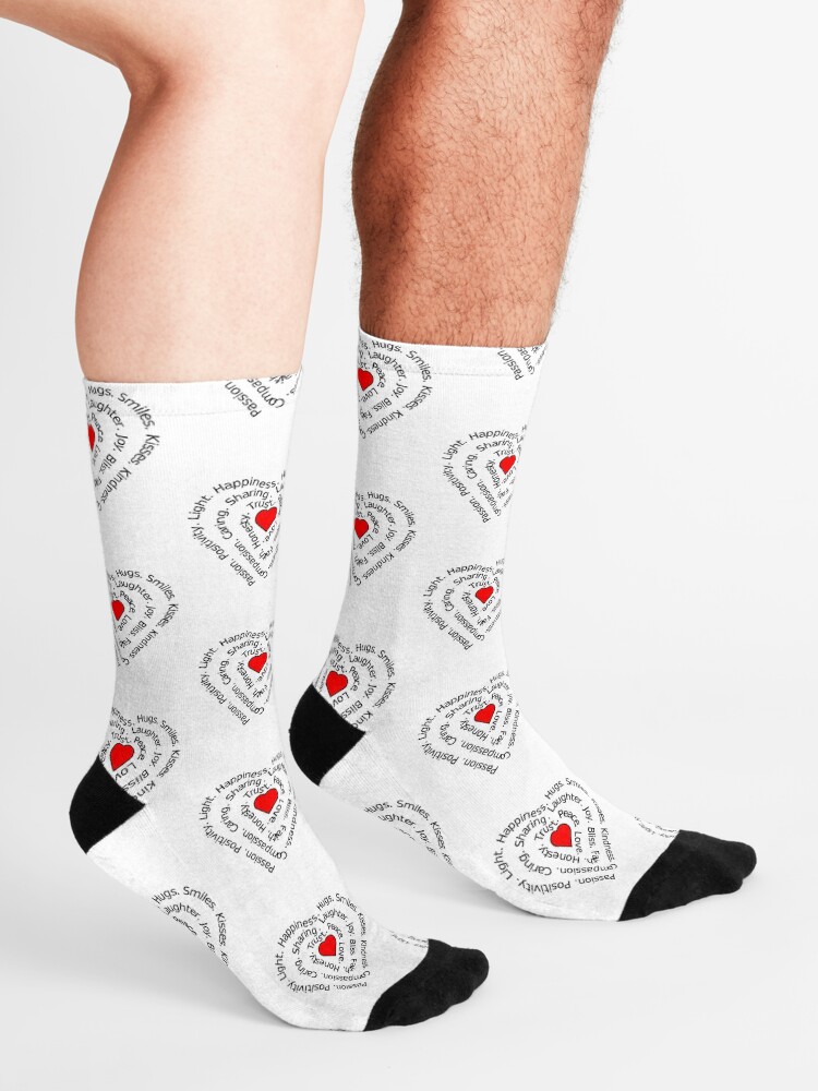 Alternate view of LOVE Spiral Heart Socks