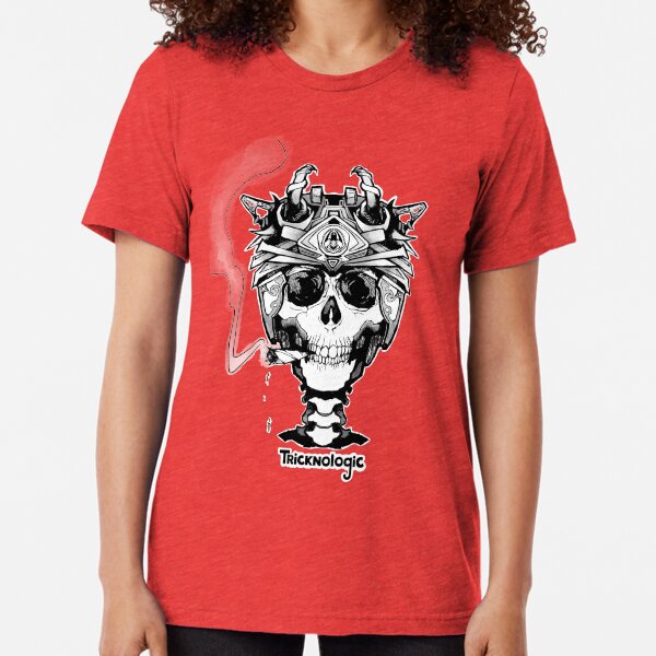 Skeleton Biker Tri-blend T-Shirt
