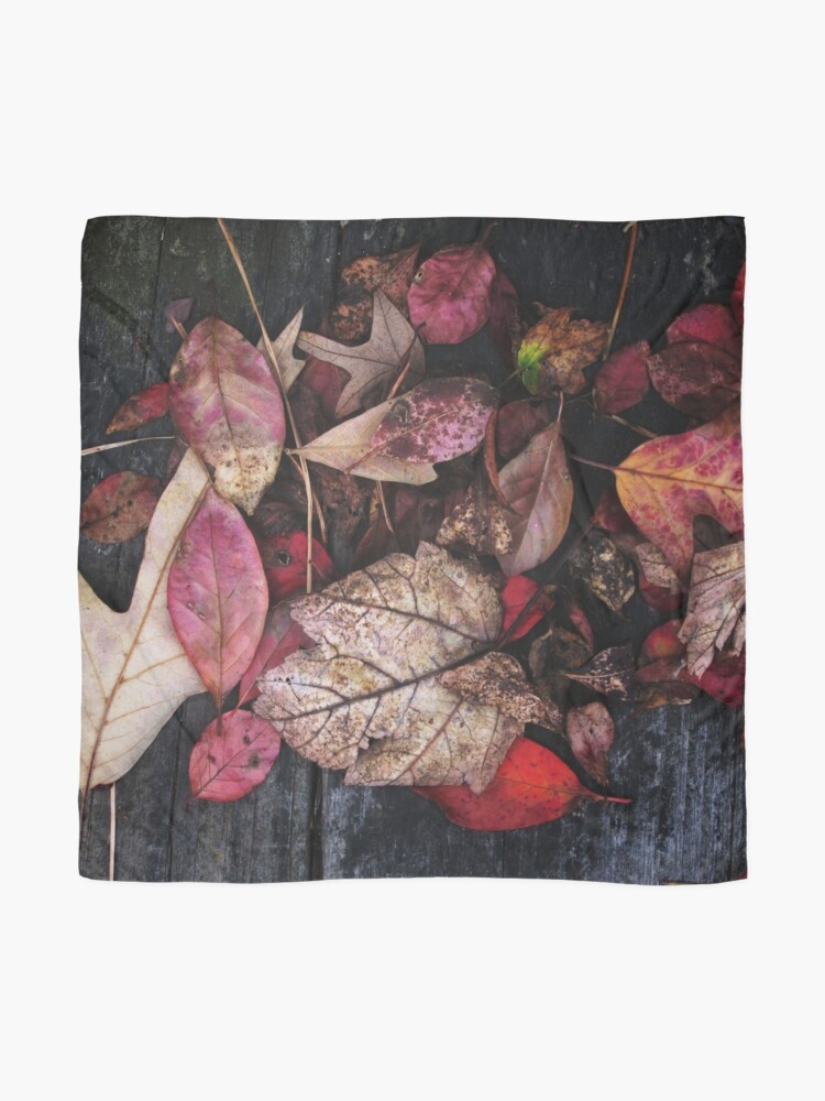 Alternate view of Collage Of Autumn Red Scarf