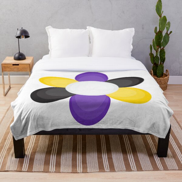 Artikelvorschau, Schöne bunte Blume (Enby Pride Flag) entworfen und verkauft von QueerShop.