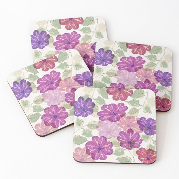 Item preview, Translucent purple flowers designed and sold by RanitasArt.