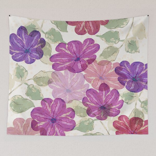 Item preview, Translucent purple flowers designed and sold by RanitasArt.