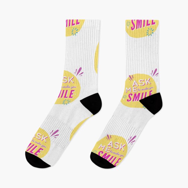 Item preview, Ask me to make you smile - drawing - lettering Yellow designed and sold by Tropical Blood.