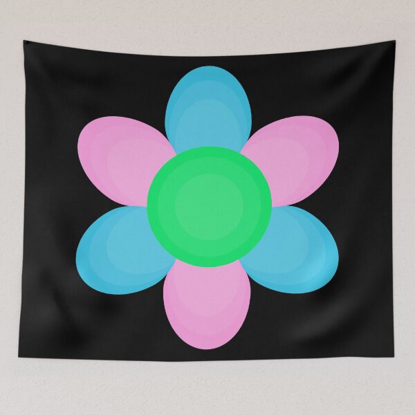 Item preview, Beautiful Colorful Flower (Polysexual/Polyromantic Pride Flag) designed and sold by QueerShop.