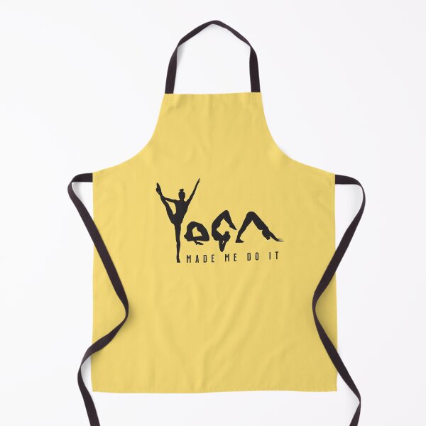 Item preview, Yoga Made Me Do It - Yellow designed and sold by VicEllisArt.