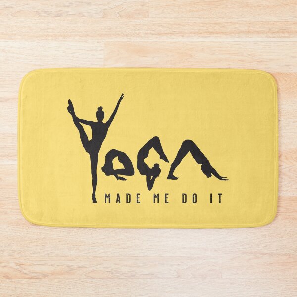 Item preview, Yoga Made Me Do It - Yellow designed and sold by VicEllisArt.