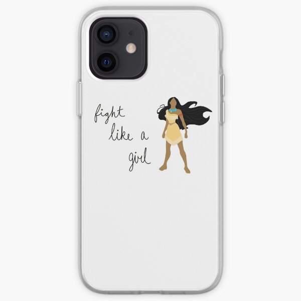 Lucha como Pocahontas Funda blanda para iPhone