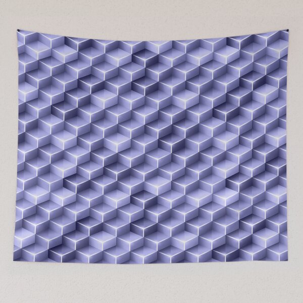 Item preview, Violet Geometric Cube  designed and sold by 2411.