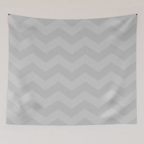 Item preview, Silver Gray Shades Smooth Chevron Stripes designed and sold by rewstudio.
