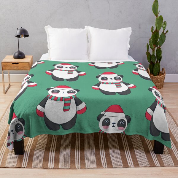 Item preview, Christmas Panda with Santa Hat & Scarf designed and sold by SLAG-Creative.