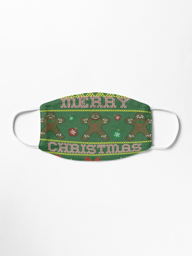 Alternate view of Merry Christmas pattern Mask