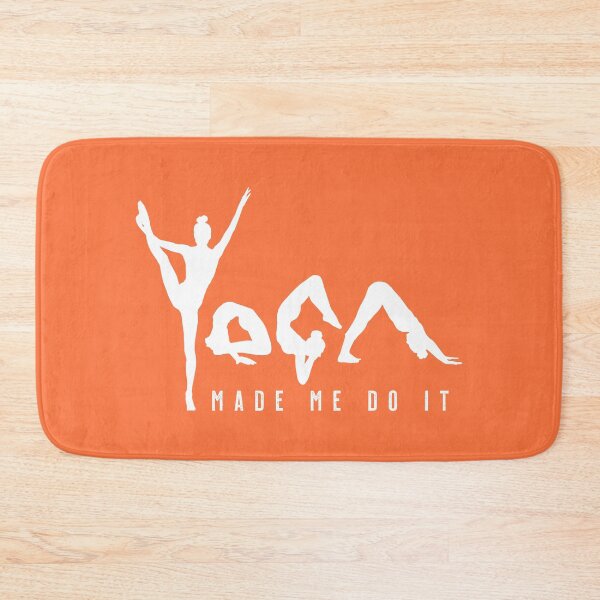 Item preview, Yoga Made Me Do It - Orange designed and sold by VicEllisArt.