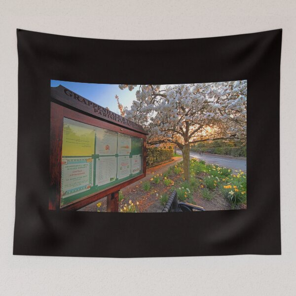 Item preview, Spring blossom in Grappenhall Village, near Warrington, Cheshire designed and sold by Local gifts from HotpixUK .