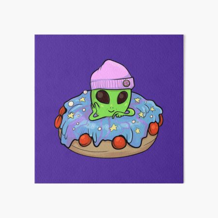 Item preview, Cool Alien Purple Space Donut designed and sold by wyrmskin.