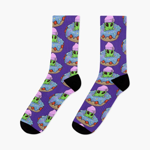 Item preview, Cool Alien Purple Space Donut designed and sold by wyrmskin.