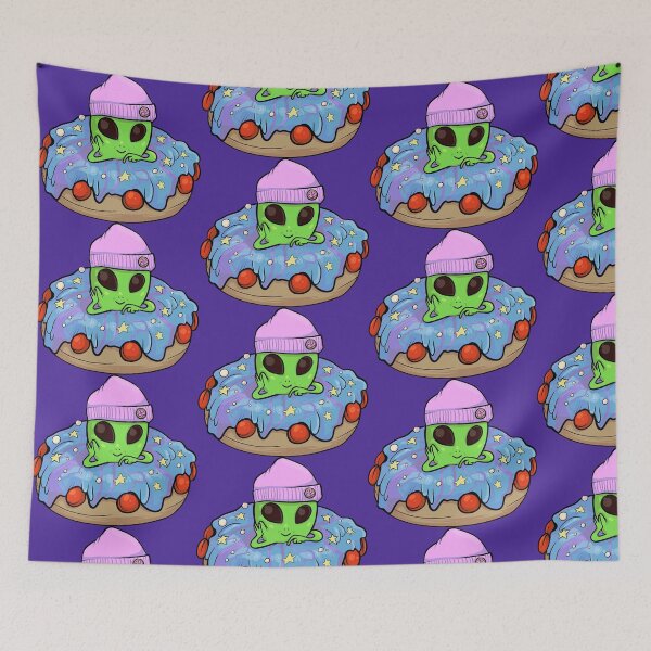 Item preview, Cool Alien Purple Space Donut designed and sold by wyrmskin.