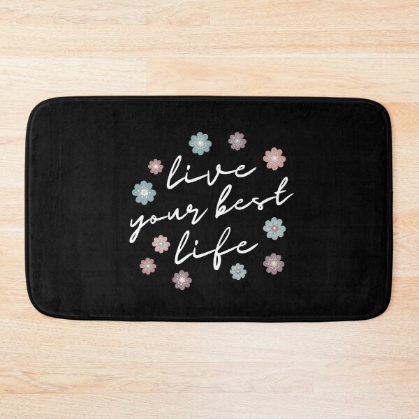Item preview, Live Your Best Life Quote Abstract Flowers Floral Design designed and sold by zedonee.