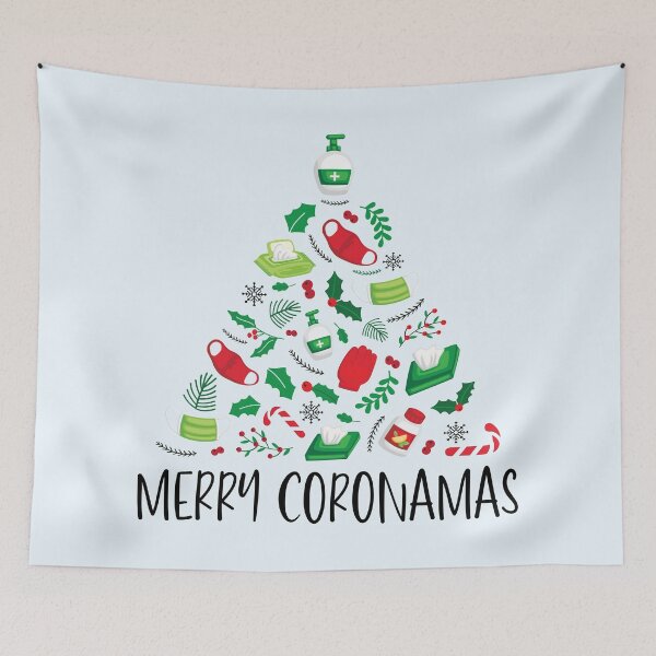 Item preview, Merry Coronamas! (Funny Corona Christmas Tree) designed and sold by HeraAndKosmos.