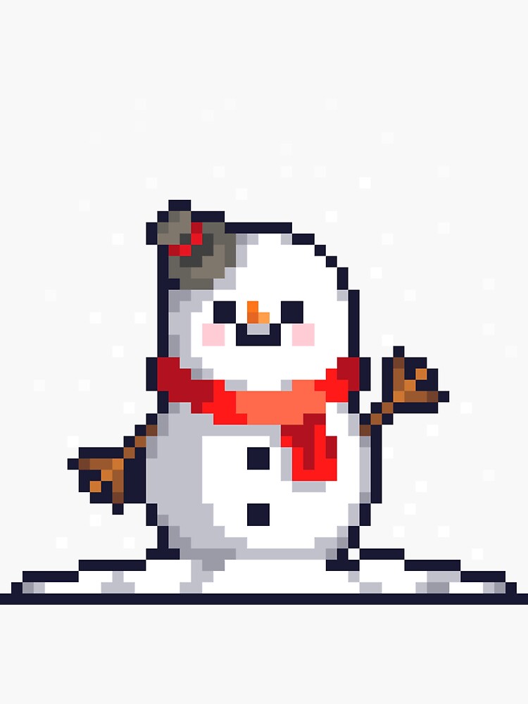 Pixel Snow Man