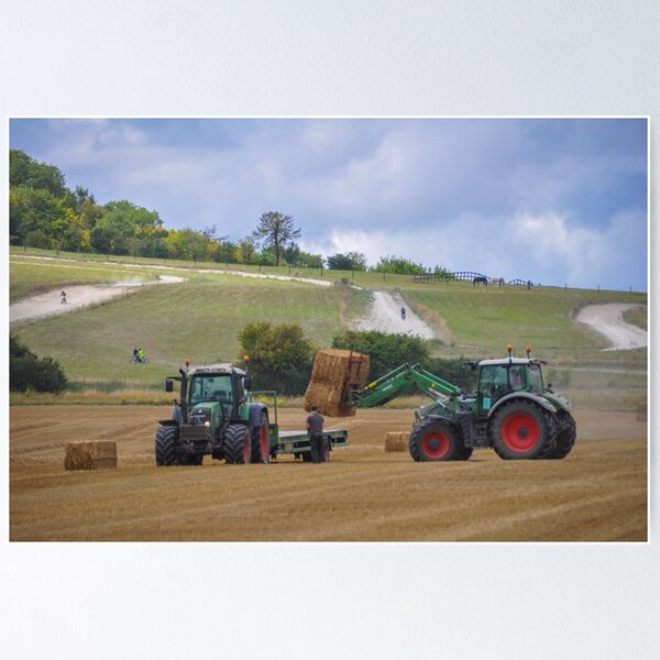 Item preview, 2 Fendt Tractors Loading Straw designed and sold by AgriPhotoUK.