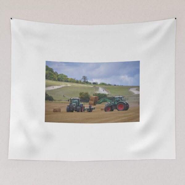 Item preview, 2 Fendt Tractors Loading Straw designed and sold by AgriPhotoUK.