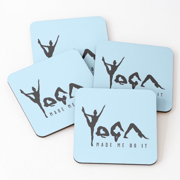 Item preview, Yoga Made Me Do It - Blue designed and sold by VicEllisArt.