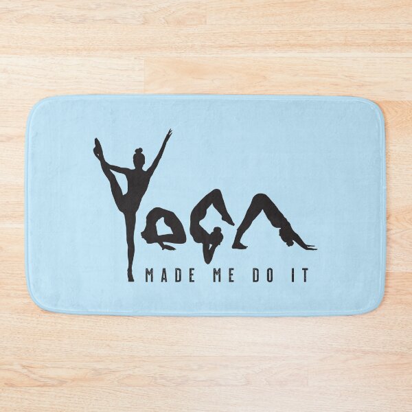Item preview, Yoga Made Me Do It - Blue designed and sold by VicEllisArt.