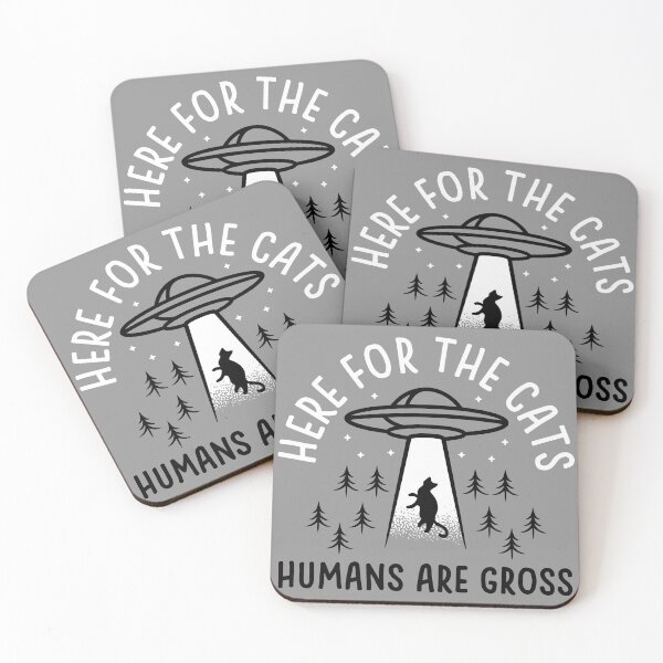 Item preview, Here For Cats, Humans Are Gross designed and sold by printify.