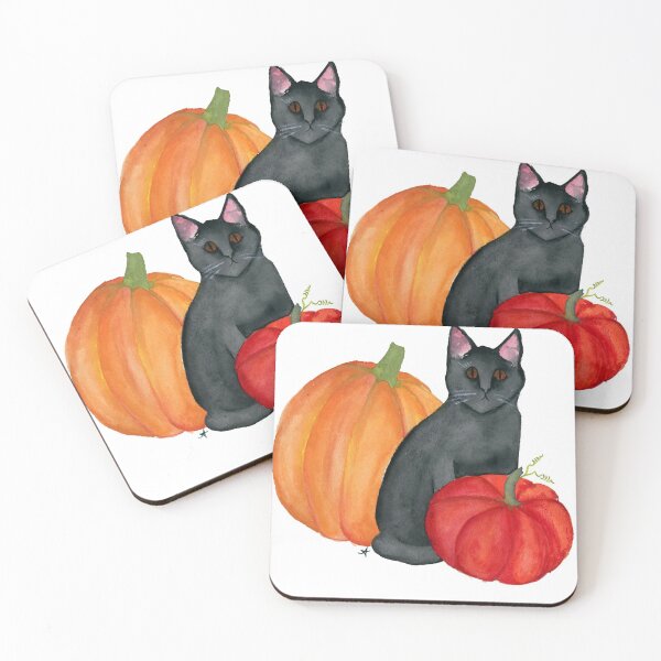 Item preview, Cat and Pumpkins designed and sold by JoyStar's Story.