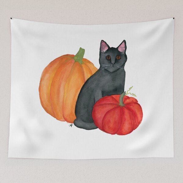 Item preview, Cat and Pumpkins designed and sold by JoyStar's Story.