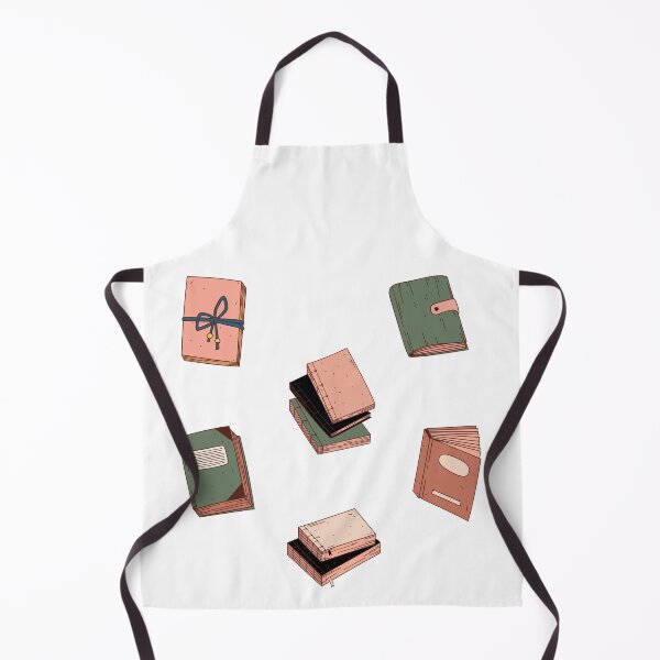 Item preview, Cute Library Books Drawings Black and White designed and sold by A. P..