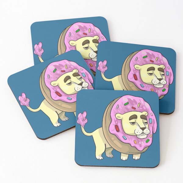 Item preview, Cute Pink Donut Lion Animal designed and sold by wyrmskin.