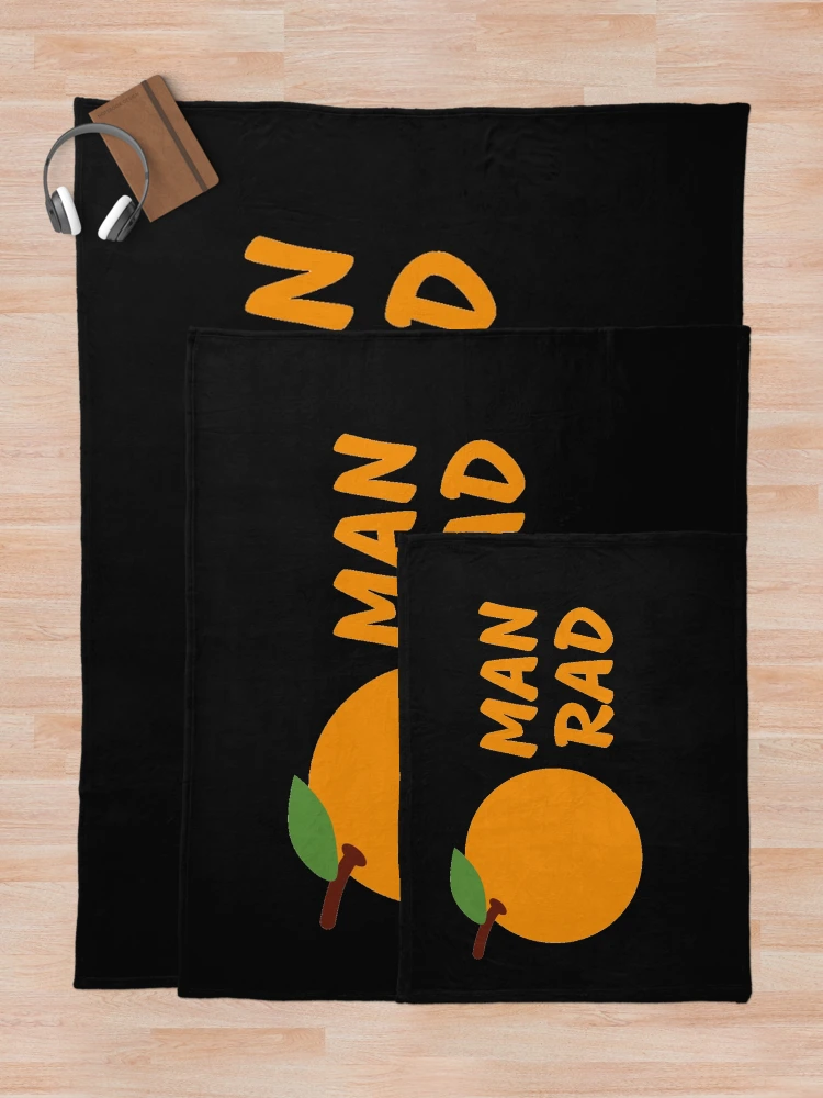 Thumbnail 5 of 6, Throw Blanket, ORANGE MAN RAD designed and sold by RoaaMagic.
