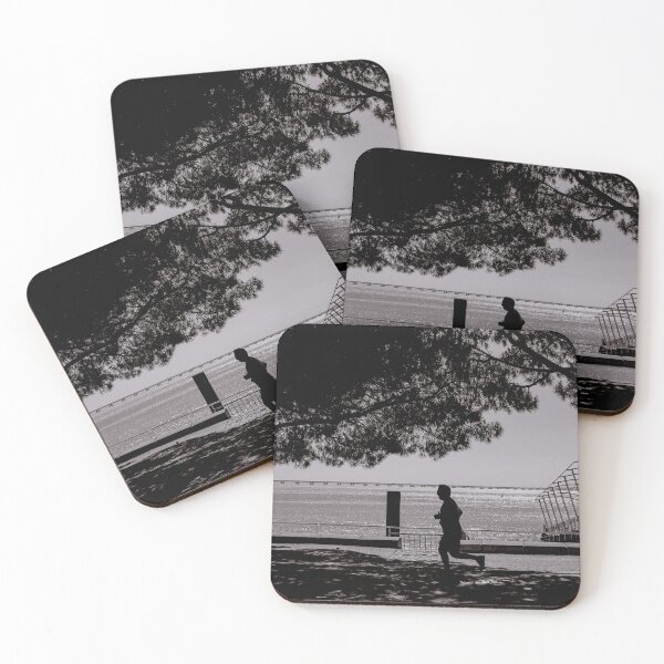 Item preview, Photography of a shadow of a man jogging / running in Lisbon - Portugal (Lisboa - Portugal) designed and sold by marianaalens.