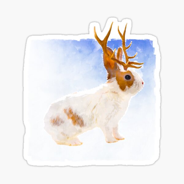 Item preview, Cute Jackalope designed and sold by TheBearandBunny.