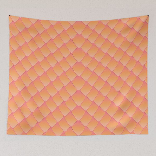 Item preview, Small Sharp Peach Mermaid Scales designed and sold by OrangeSiren.