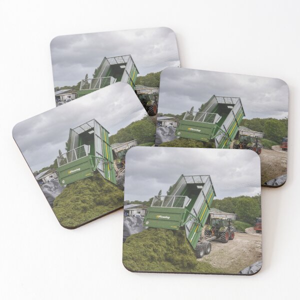 Item preview, Ensilaje basculante Fendt 312 con remolque Fleming designed and sold by AgriPhotoUK.