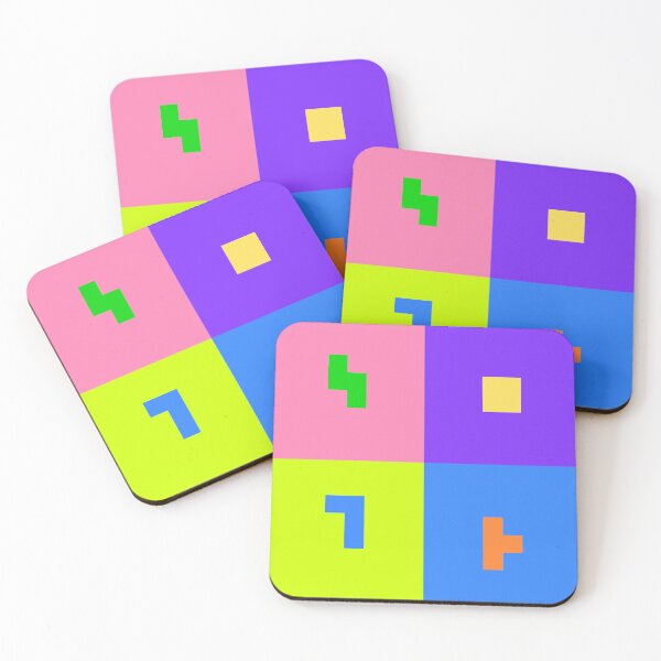 Item preview, my 4 favourite tetrominoes designed and sold by 8sqr.