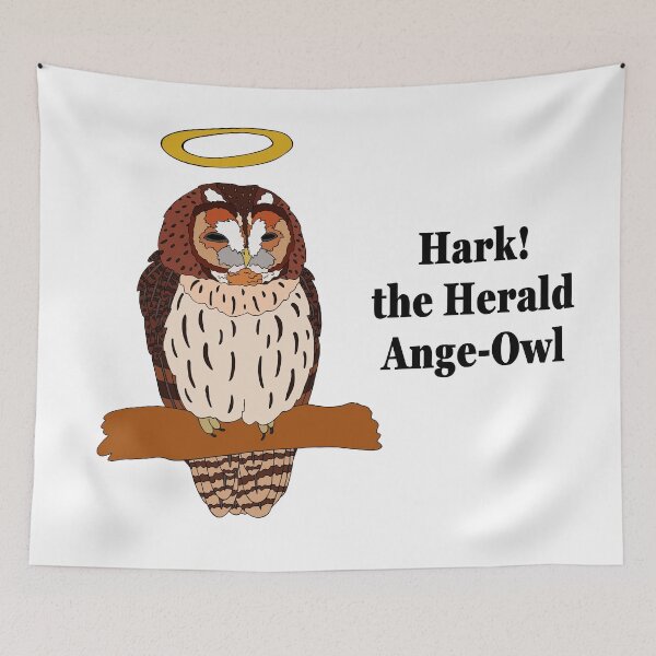 Item preview, Hark! the Herald Ange-owl designed and sold by nolessjess.