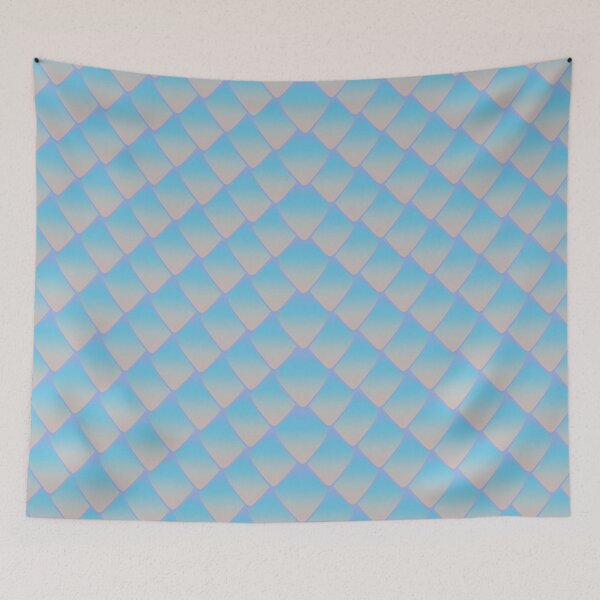 Item preview, Small Sharp Sky Blue Mermaid Scales designed and sold by OrangeSiren.