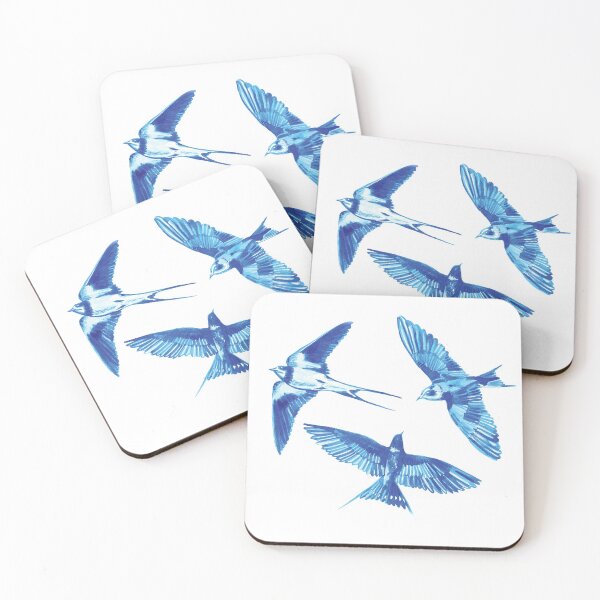 Item preview, Aquamarine Swallows designed and sold by playcreative.