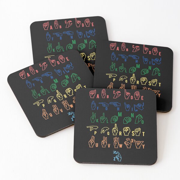 Item preview, Sign Language T-Shirt ASL Teacher Hand Alphabet Learning Tee designed and sold by FASHION-LEAD.