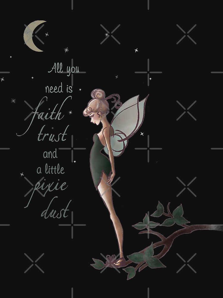 Disney Peter Pan Tinker Bell Moon Quote Art Coffee Mug by Nhu Dat