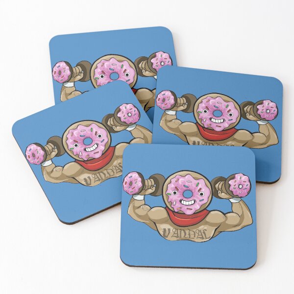 Item preview, Workout strong donut tattoo man  designed and sold by wyrmskin.