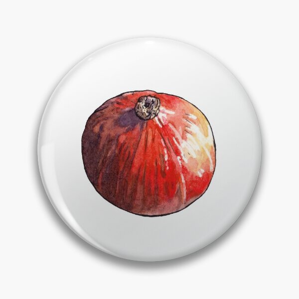 Item preview, Watercolor Red Kuri Squash designed and sold by AquarellChill.