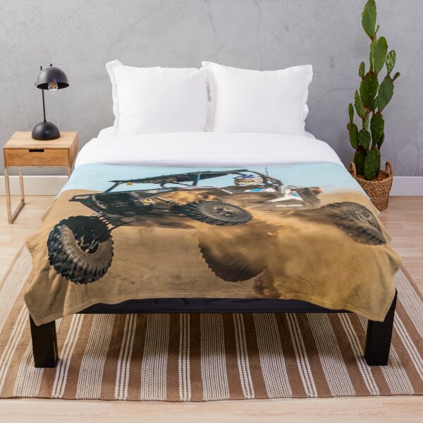 Flying Dune Buggy Throw Blanket