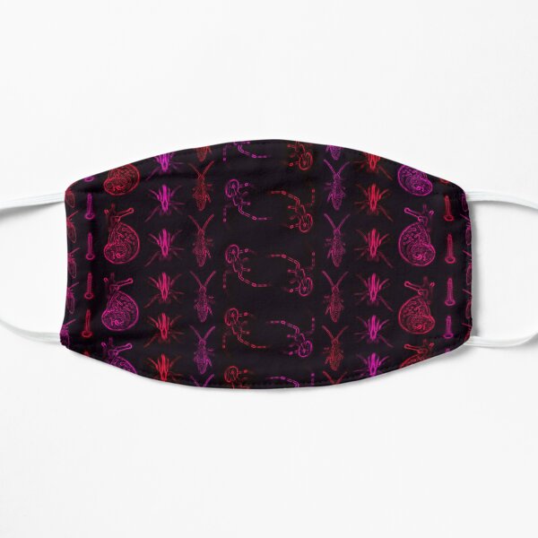 Neon Insect Stripes 2 Flat Mask