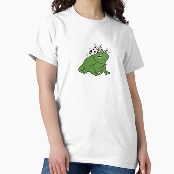 Item preview, Frog with a cowboy hat ★ designed and sold by sunflwrmike7.