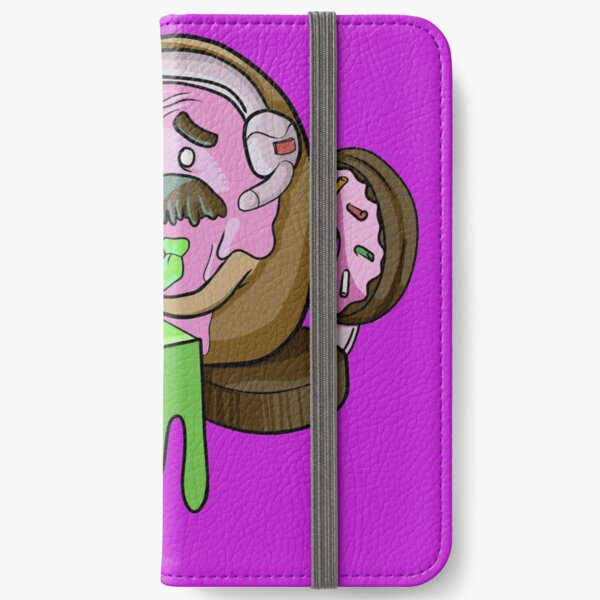 Remote Office Worker Pink Donut iPhone Wallet