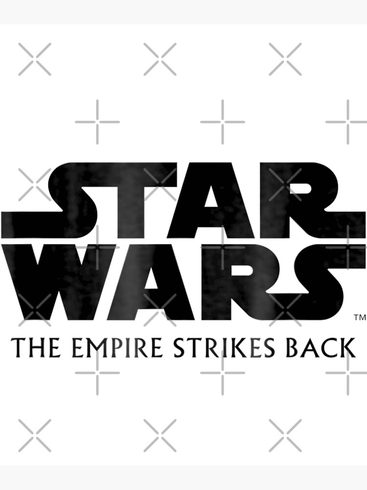 "The Empire Strikes Back Movie Logo " Poster by OscarinRobinson Redbubble